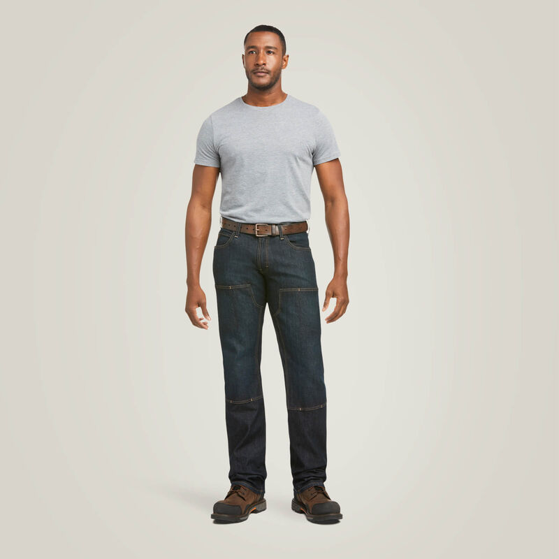 Rebar M5 Straight DuraStretch Basic Double Front Stackable Straight Leg Jean 01