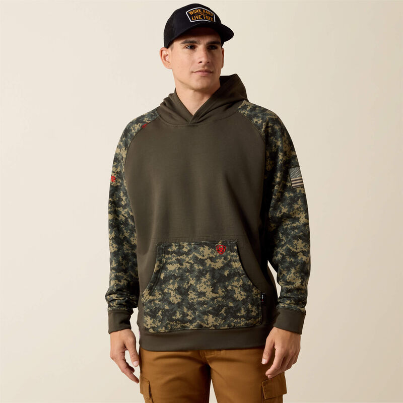 FR DuraStretch Patriot Hoodie Front