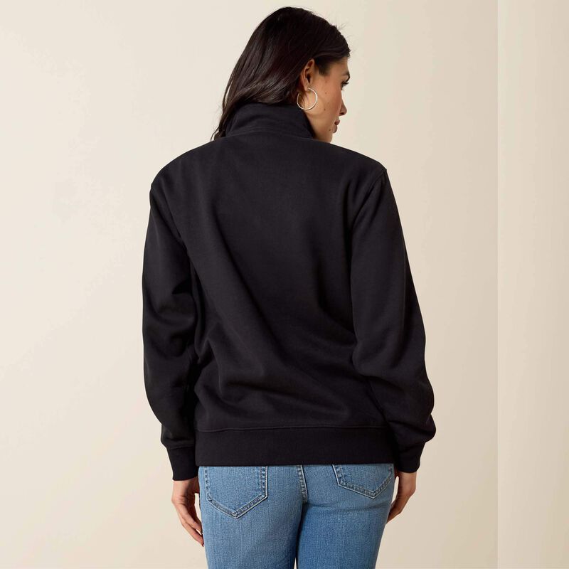 Foundation Logo 1/2 Zip Sweatshirt Back