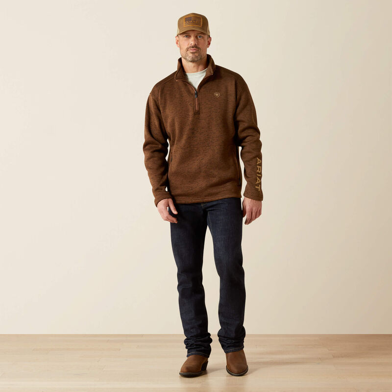 Caldwell Logo 1/4 Zip Sweater Full