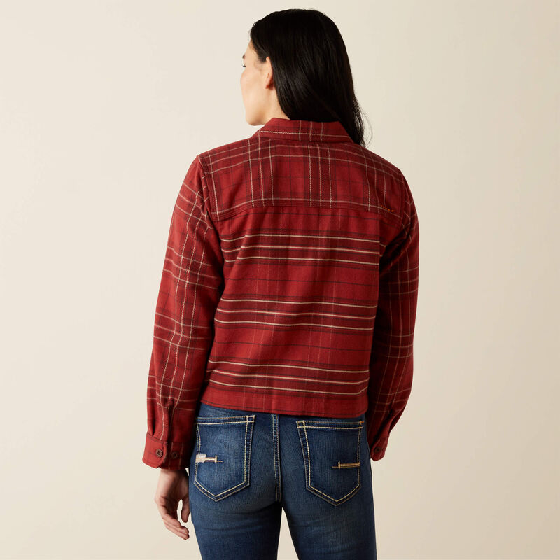 Rebar Heavy Flannel Work Shirt Back