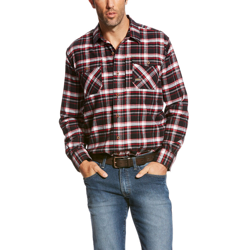 Rebar Flannel DuraStretch Work Shirt Front