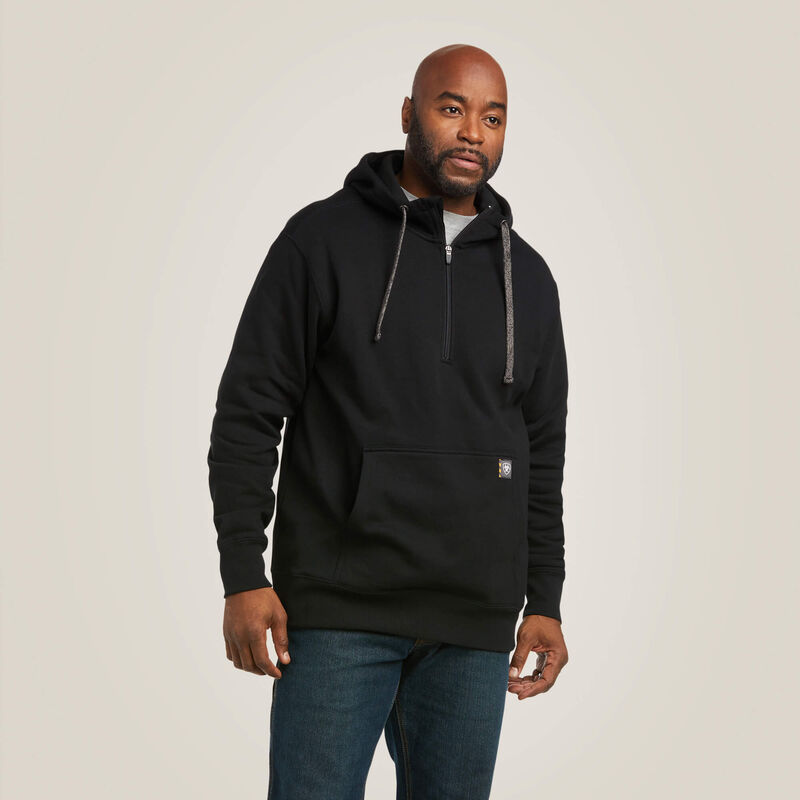 Rebar Workman 1/4 Zip Hoodie Front