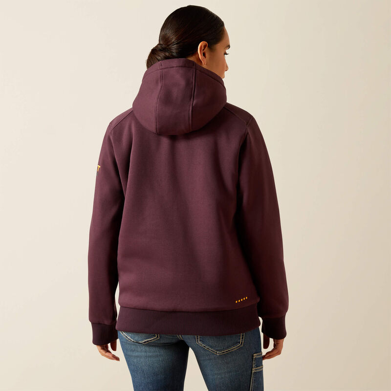 Rebar All-Weather Sherpa Full Zip Hoodie Back