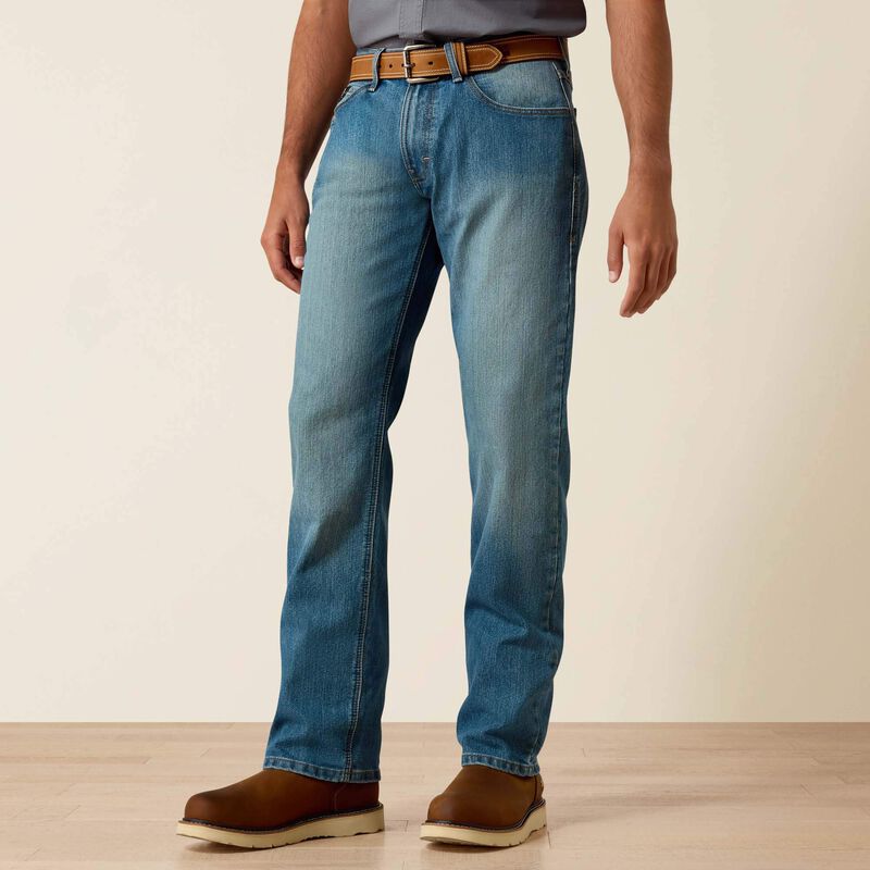 Rebar M5 DuraStretch Basic Stackable Straight Leg Jean Front