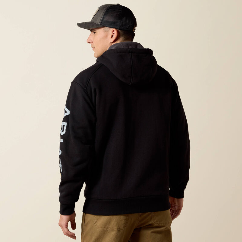 Rebar All-Weather Full Zip Hoodie Back