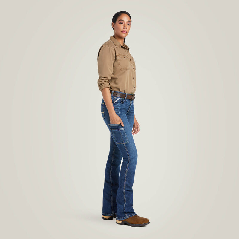 Rebar Work Flex Perfect Rise Riveter Boot Cut Jean Full