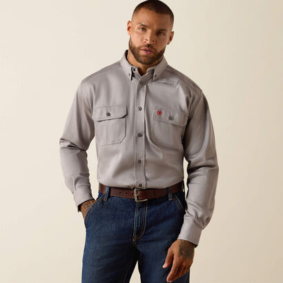 FR Solid Work Shirt Front
