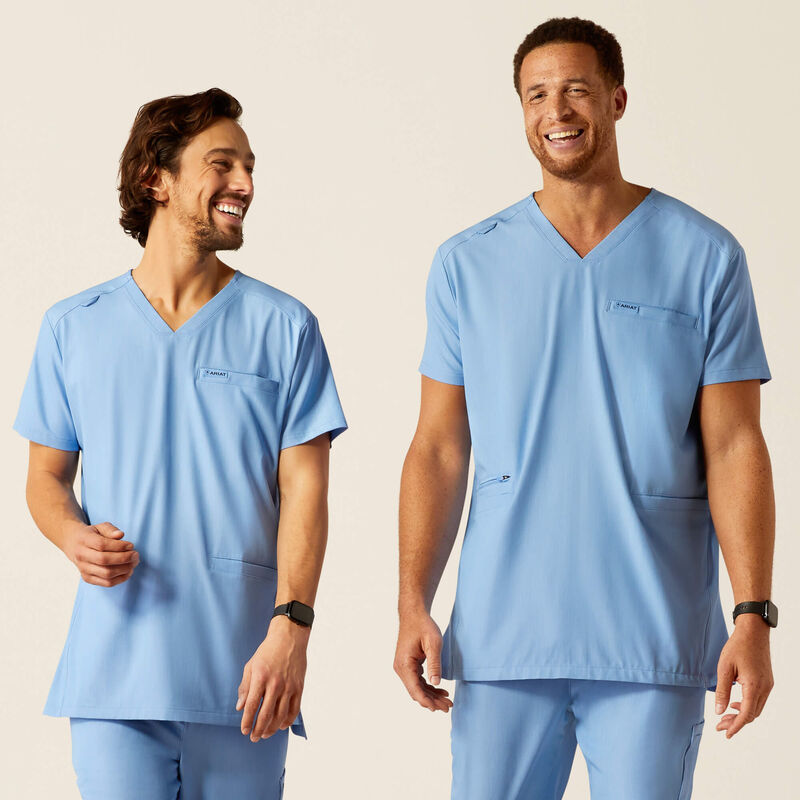 Derham 6 Pocket Scrub Top 01 Plus
