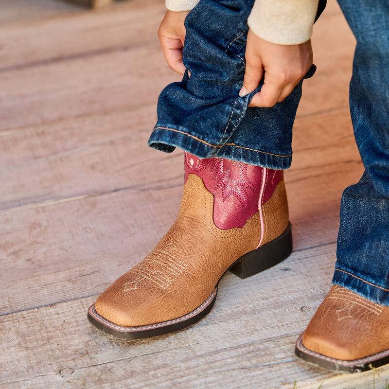 Tombstone Wide Square Toe Western Boot Lifestyle