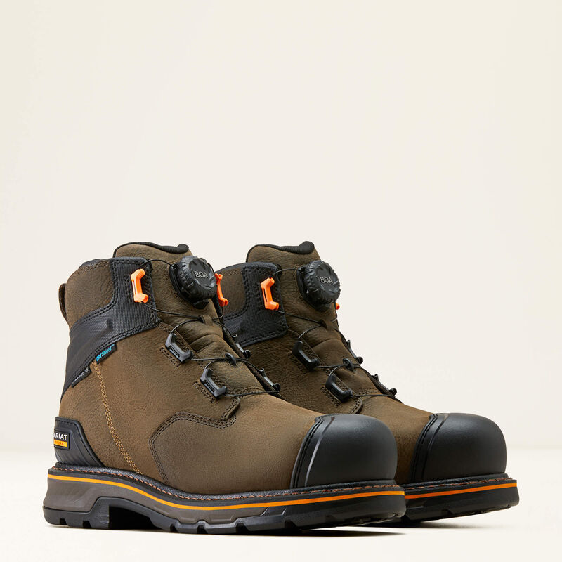 Stump Jumper 6" BOA Waterproof Composite Toe Work Boot Pair