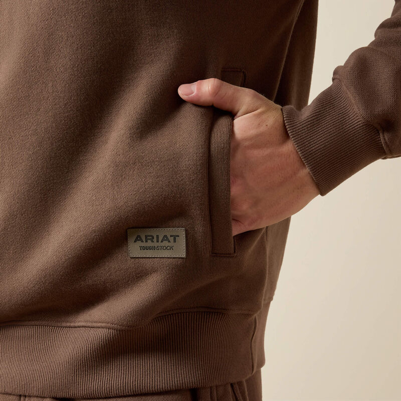 ToughStock Washed Heavyweight Fleece 1/4 Zip Sweatshirt 02