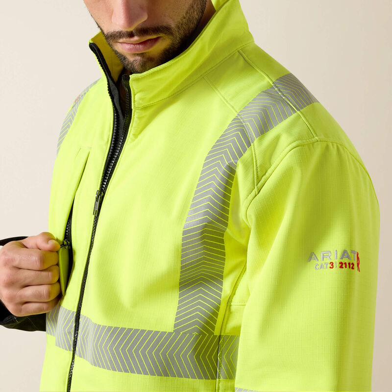 FR Vernon Hi-Vis Softshell Jacket Image 5 of 4