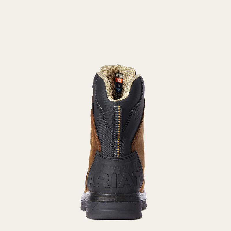 Turbo Outlaw 8" CSA Waterproof 400g Carbon Toe Work Boot Heel