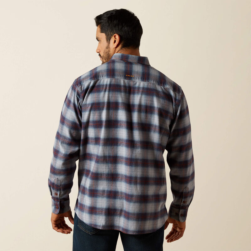 Rebar Flannel DuraStretch Work Shirt Back