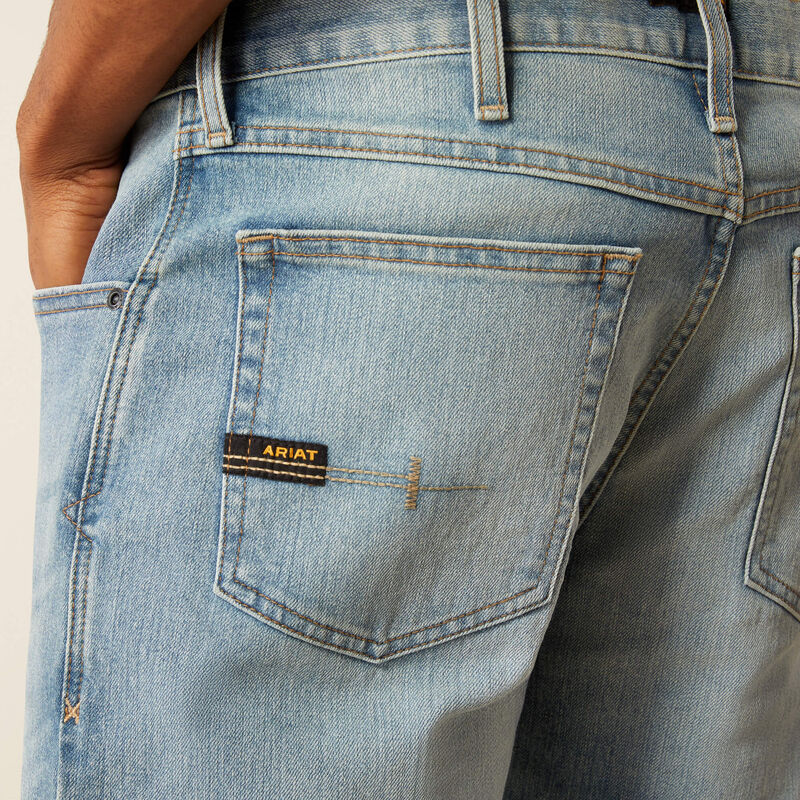 Rebar M4 Relaxed DuraStretch Basic Stackable Straight Leg Jean 01