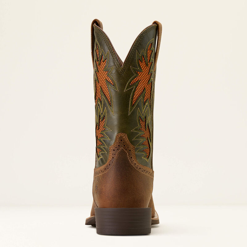 Sport Cool VentTEK Wide Square Toe Cowboy Boot Heel