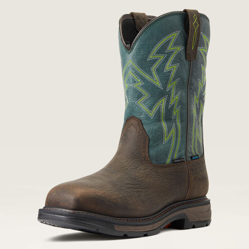 WorkHog XT BOA Waterproof Carbon Toe Work Boot 3-4 Front