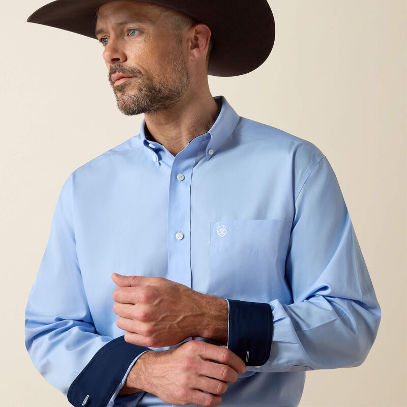 Wrinkle Free Solid Classic Fit Shirt 01
