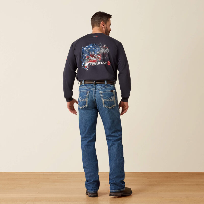 FR M4 Relaxed Ridgeline Boot Cut Jean Back