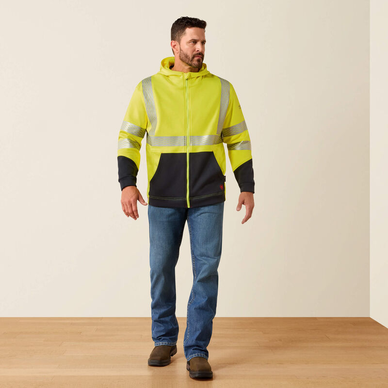 FR Hi-Vis Full Zip Hoodie Full