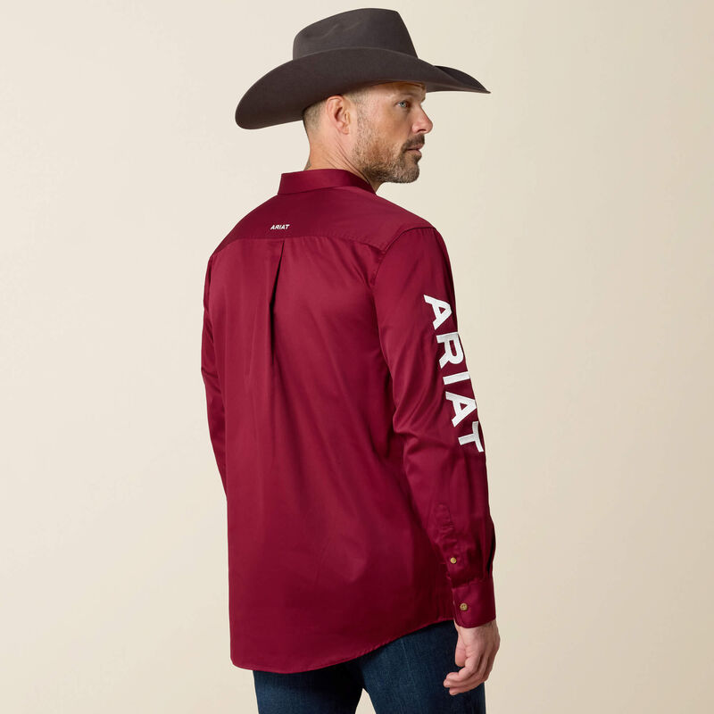 Team Logo Twill Classic Fit Shirt Back