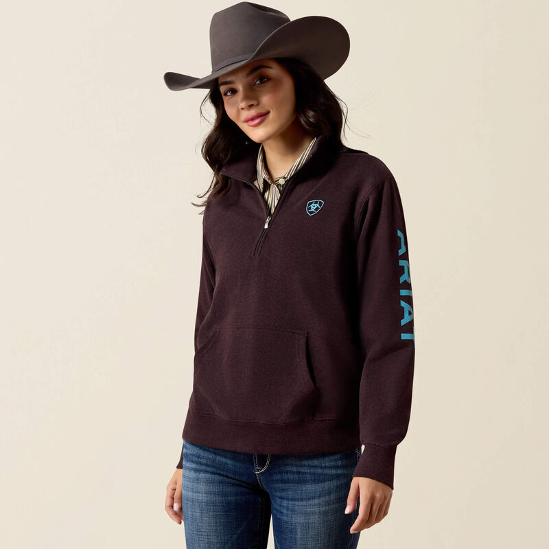 Foundation Logo 1/2 Zip Sweatshirt Front