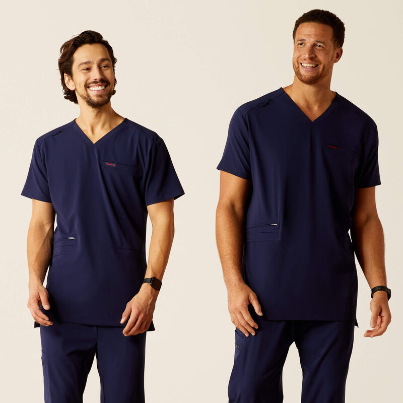 Derham 6 Pocket Scrub Top 01 Plus