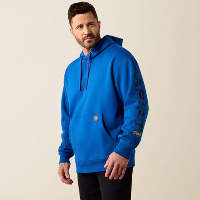 Rebar Workman Graphic Hoodie Front