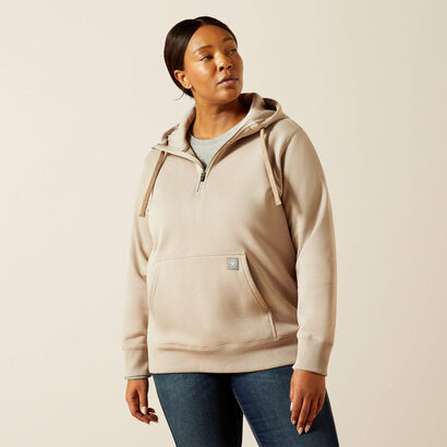 Rebar Skill Set 1/2 Zip Hoodie Front Plus