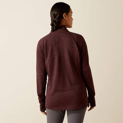 Rebar Gridwork 1/4 Zip Baselayer Back