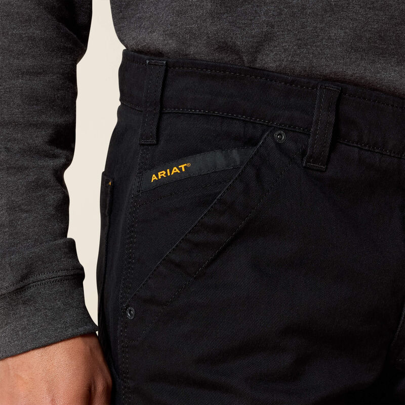 Rebar M5 Straight DuraStretch Washed Twill Dungaree Straight Leg Pant Image 4 of 5