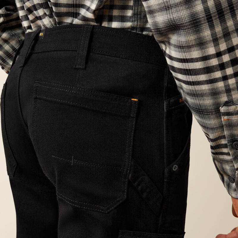 Rebar M4 Relaxed DuraStretch Washed Twill Dungaree Boot Cut Pant 02