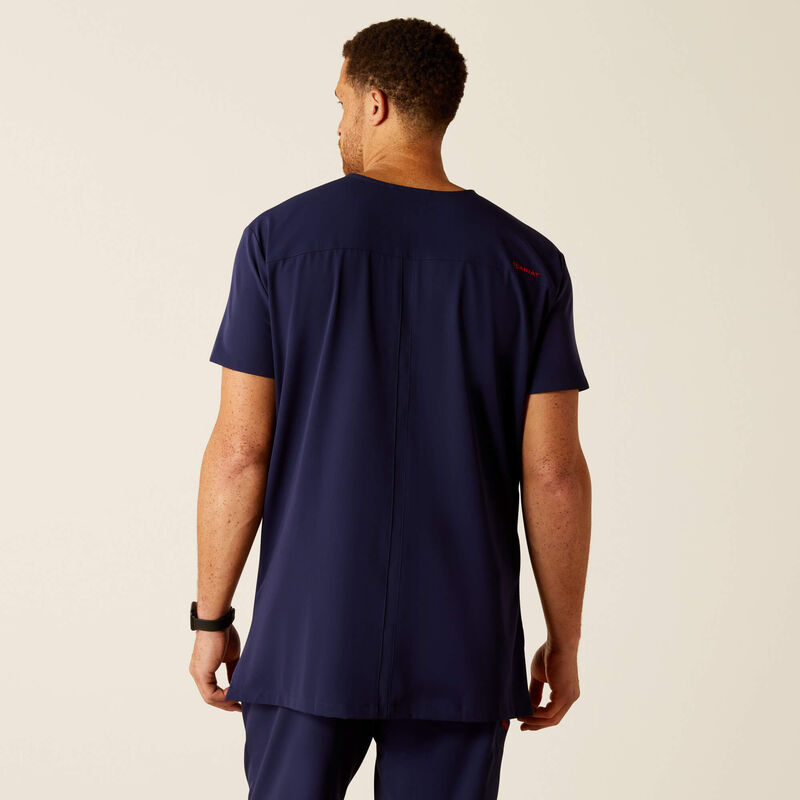 Derham 6 Pocket Scrub Top Back Plus