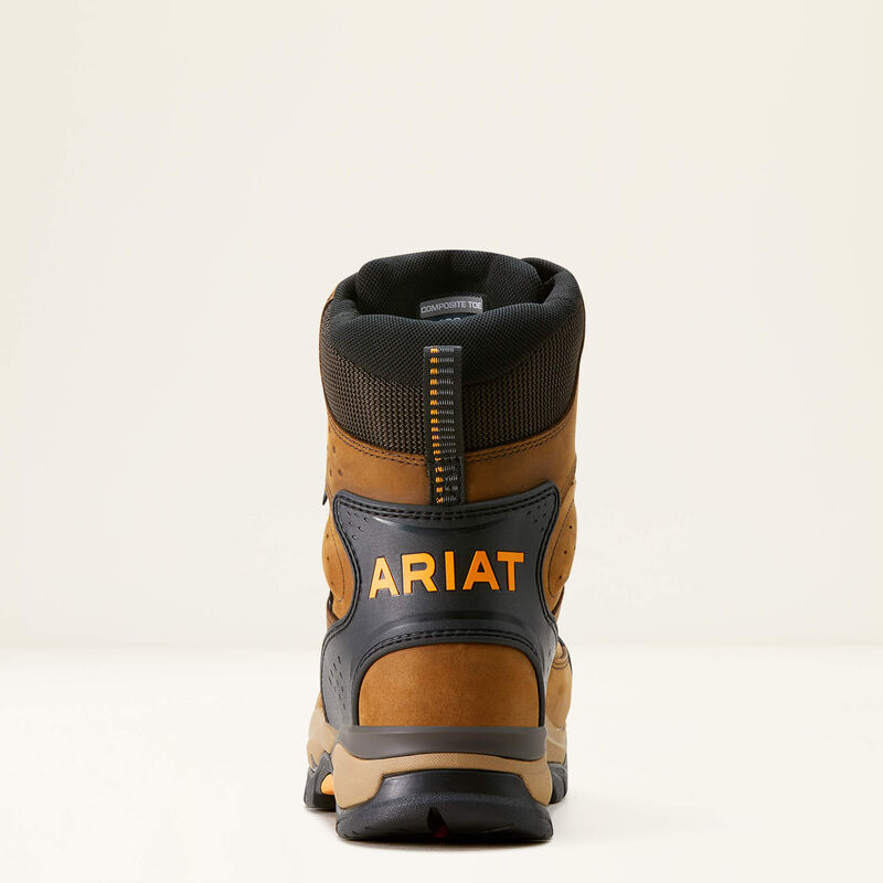 Endeavor 8" Waterproof Insulated Carbon Toe Work Boot Heel