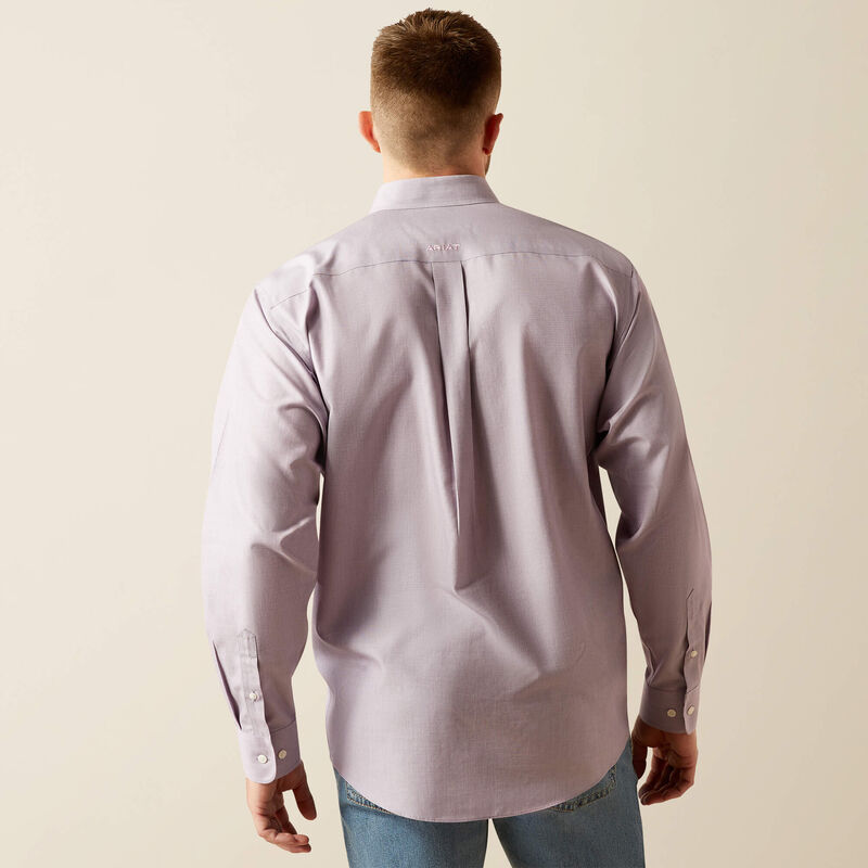 Wrinkle Free Solid Classic Fit Shirt Back
