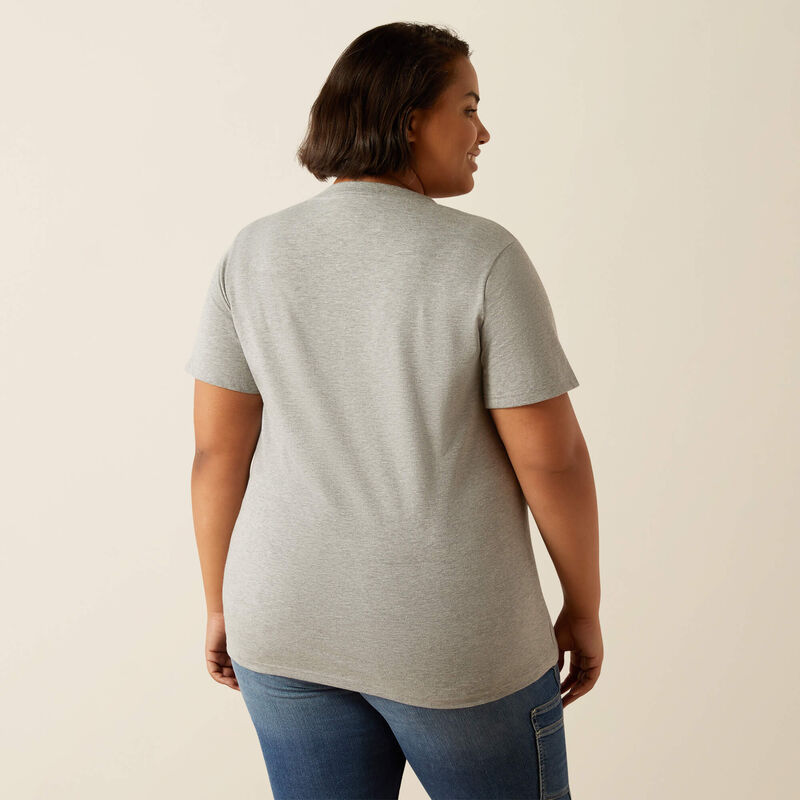 Rebar Cotton Strong Standard V-Neck T-Shirt Back Plus