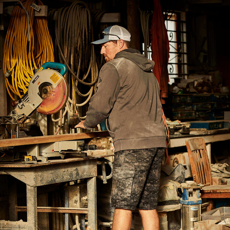 Rebar All-Weather Full Zip Hoodie Lifestyle
