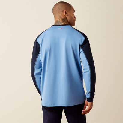 FR Colorblock Baseball Long Sleeve T-Shirt Back
