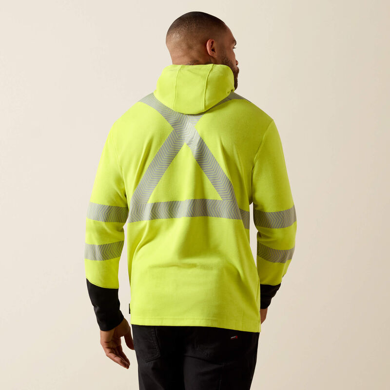 FR Hi-Vis Colorblock Hoodie Back