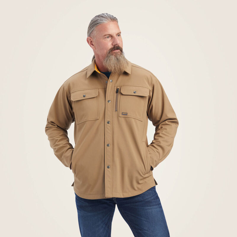 Rebar DuraStretch Utility Softshell Shirt Jacket Front
