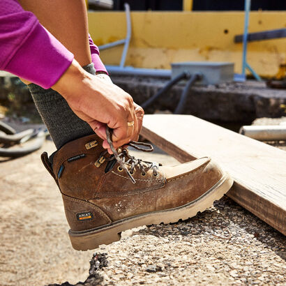 Rebar Lift Waterproof Composite Toe Work Boot Lifestyle