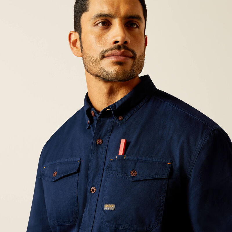 Rebar Washed Twill Work Shirt Image 5 of 4