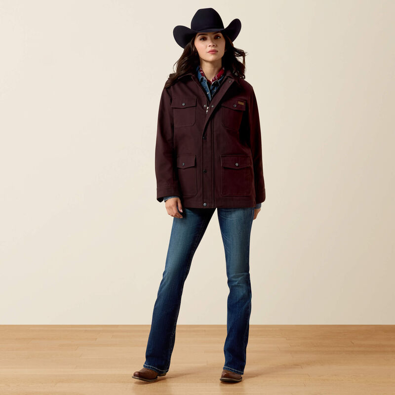 Western Canvas Chore Jacket Full