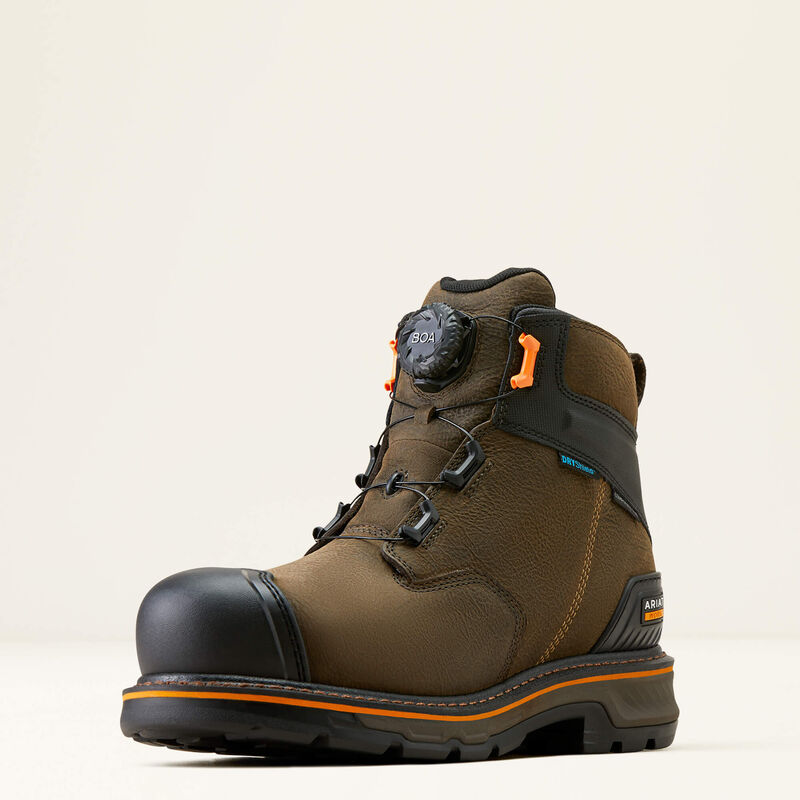 Stump Jumper 6" BOA Waterproof Composite Toe Work Boot 3-4 Front