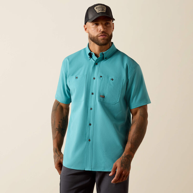 Rebar Made Tough 360 Airflow Work Shirt Front