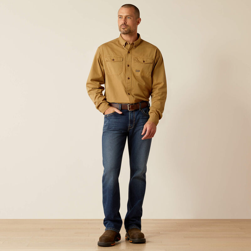 Rebar Washed Twill Work Shirt Full