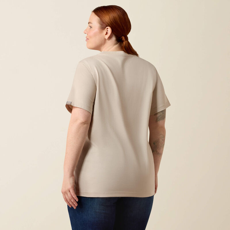 Rebar Cotton Strong Standard V-Neck T-Shirt Back Plus