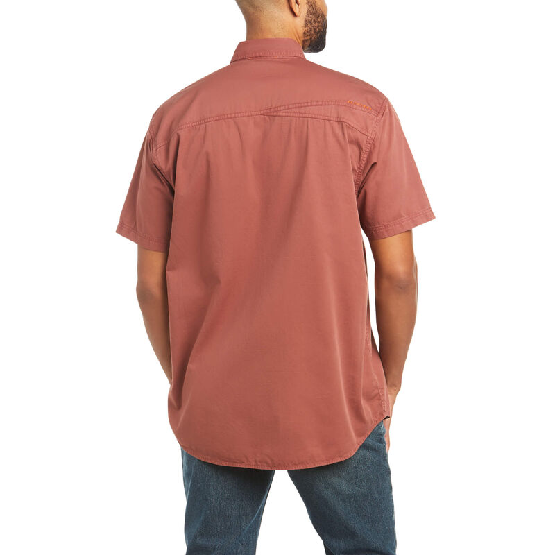 Rebar Washed Twill Work Shirt Back