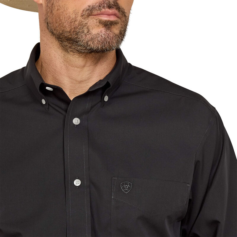 Wrinkle Free Solid Classic Fit Shirt 01